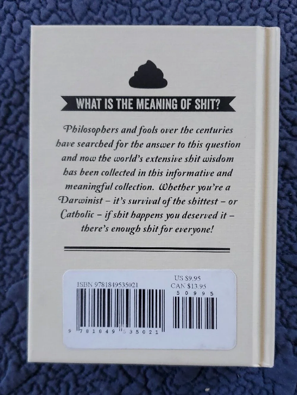 The Meaning of Shit Hardcover Book - White Cover